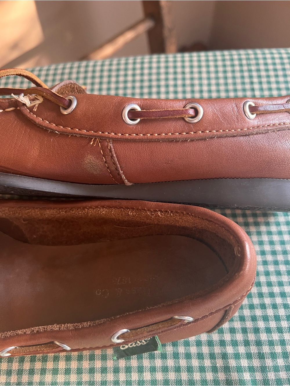 GH Bass Brown Leather Boat Shoes - Picture 5 of 9